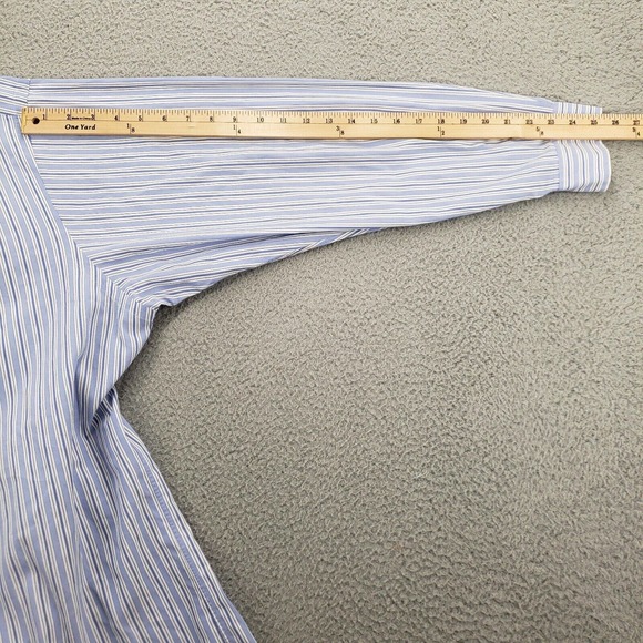 Ralph Lauren Shirt Mens 16.5 34/35 Blue Button Down Classiccore Yarmouth - Picture 16 of 16